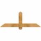 Ekena Millwork Eugene Rough Sawn Timber Gable Bracket, Western Red Cedar, 48"W x 18"H x 2"D x 4"F, 9/12 Pitch GBW048X18X0204EUG00RWR - alternate 1